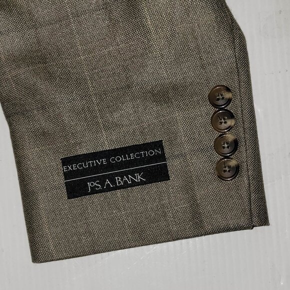 NWT - JAB  Silk / Wool  🌝 Blazer Suit Top Jacket // Olive Plaid - 44R - Picture 9 of 9